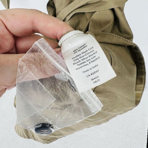 Talbots Beige Wrap Dress Size 8P MIDI Length - Picture 5 of 5